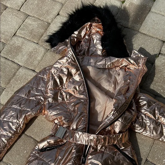 Metallic Snowsuit with Hood - Picture 2 of 5